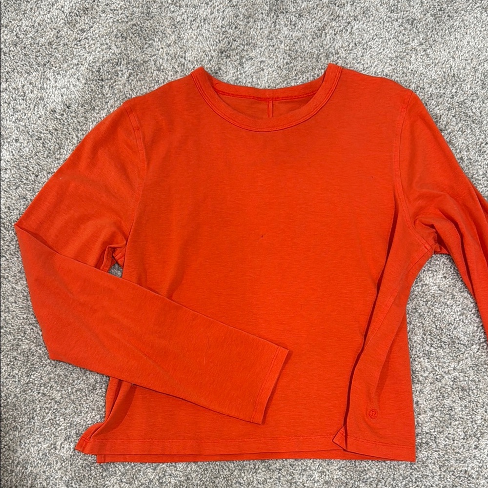Orange Long Sleeve Top